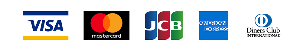 VISA、マスター、JCB、アメックスなど各種クレジットカード会社に対応